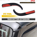 2X Water Rain Diverter Guard Slot Extension for Jeep Wrangler JK (2007–2017)
