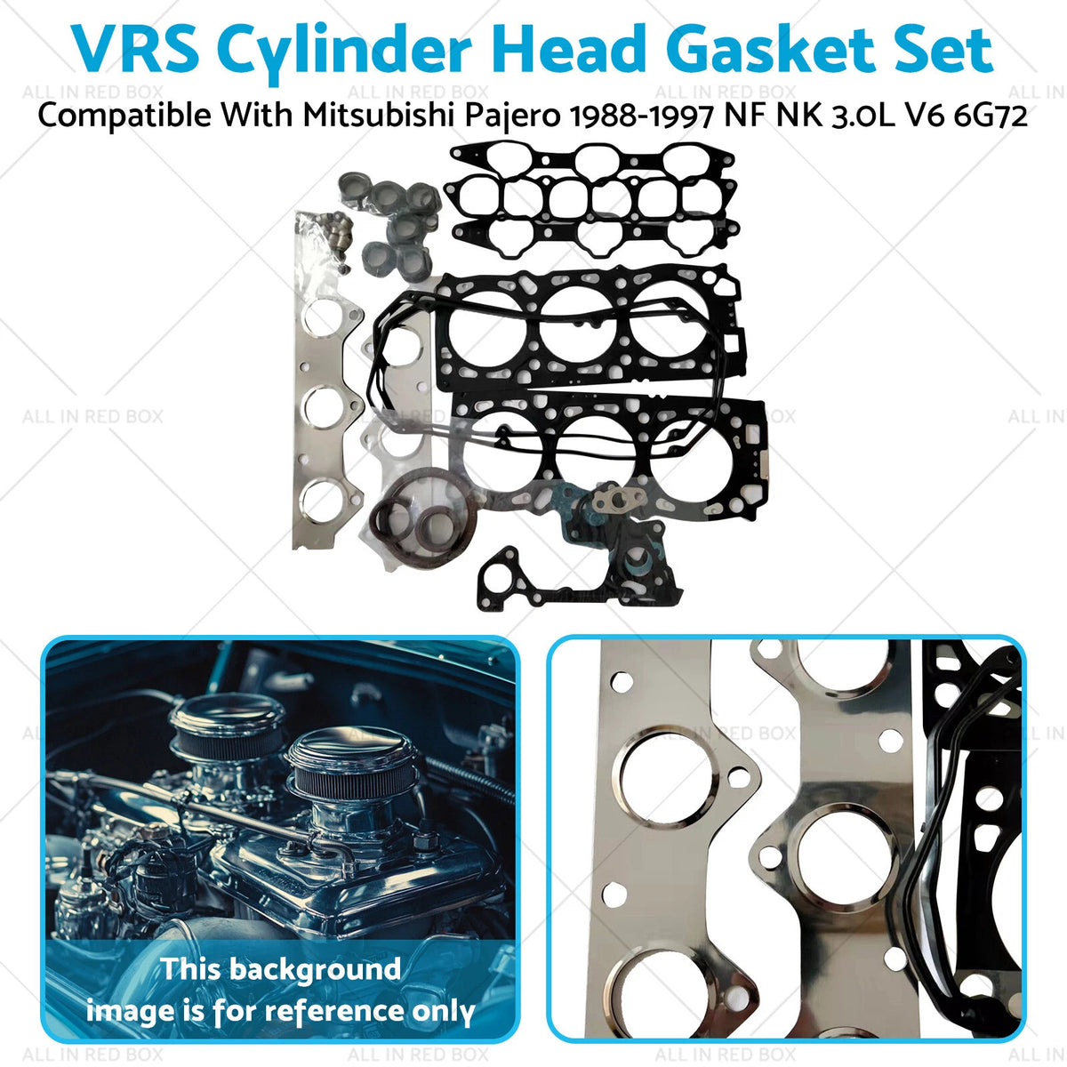 Cylinder Head Gasket Set for Mitsubishi Pajero (1988–1997) NF NG NH NJ NK