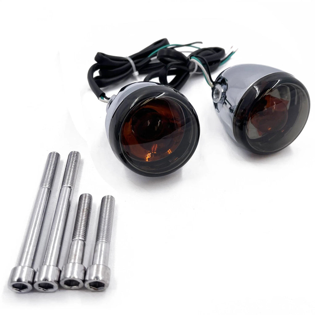 Smoke Rear Turn Signal Light for Harley Sportster XL883 FLDE FLHC FLSB (2014–2023)
