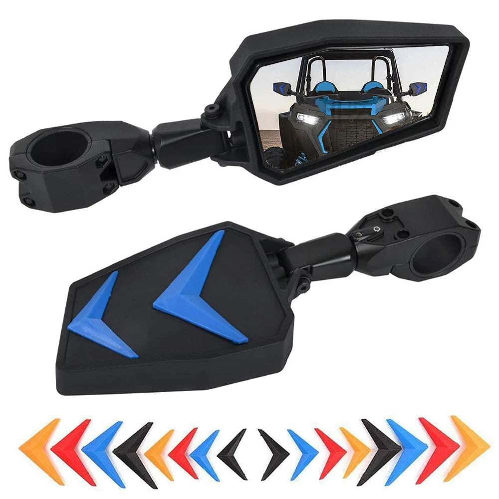 1.75" Rear View Side Mirrors for CFMOTO ZForce 950/1000, Kubota RTV X1140