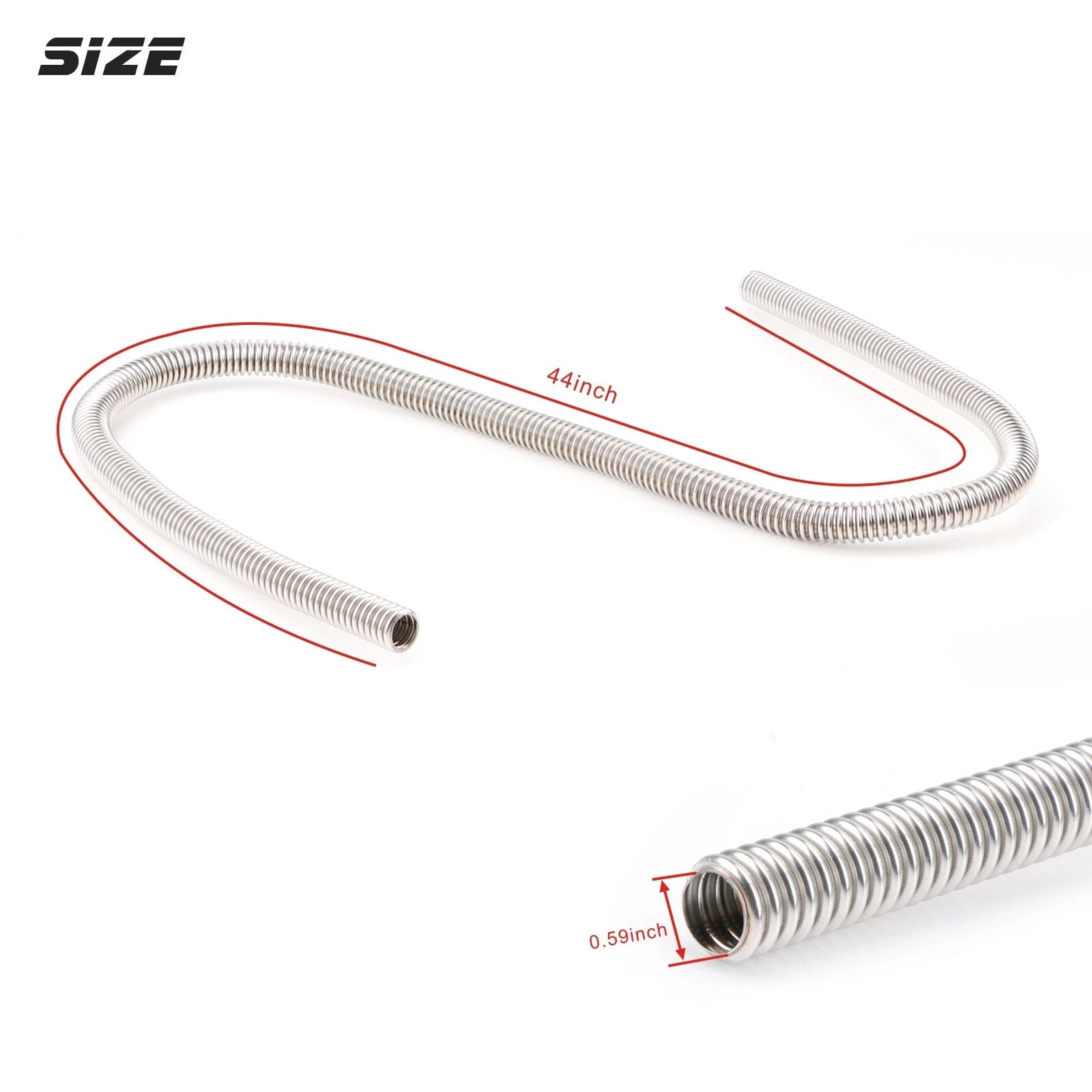 Set of 2 Universal Heater Water Hoses 44" for 5/8" 3/4" Necks