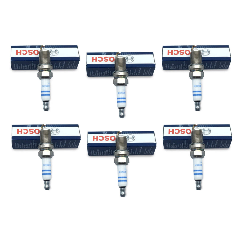 Set of 6 Spark Plugs Bosch for Audi A4 A5 A6 Q5 S5 3.0 3.2L (2005–2016)