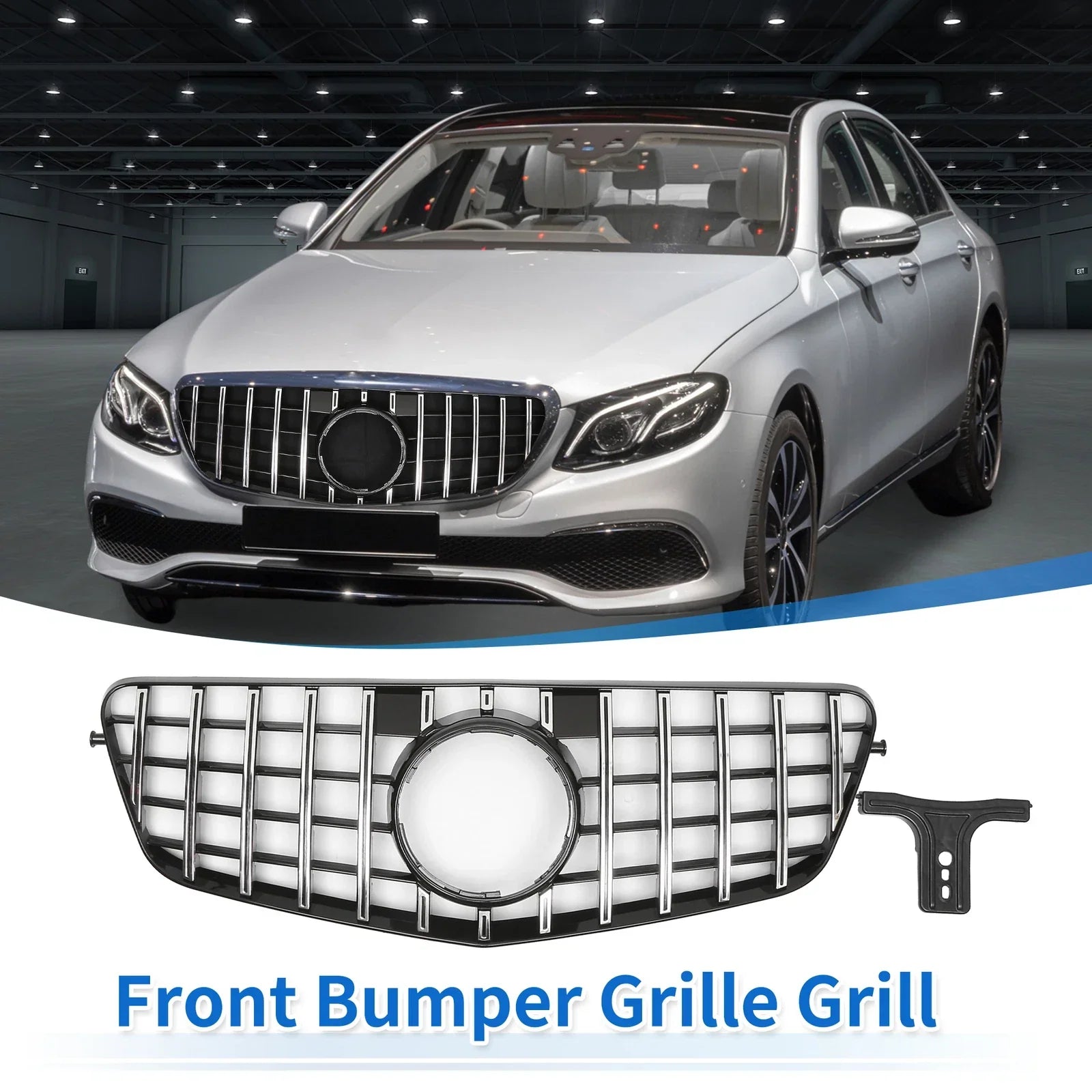 Front Upper Bumper Grille for Mercedes-Benz E300 (2017-2023)