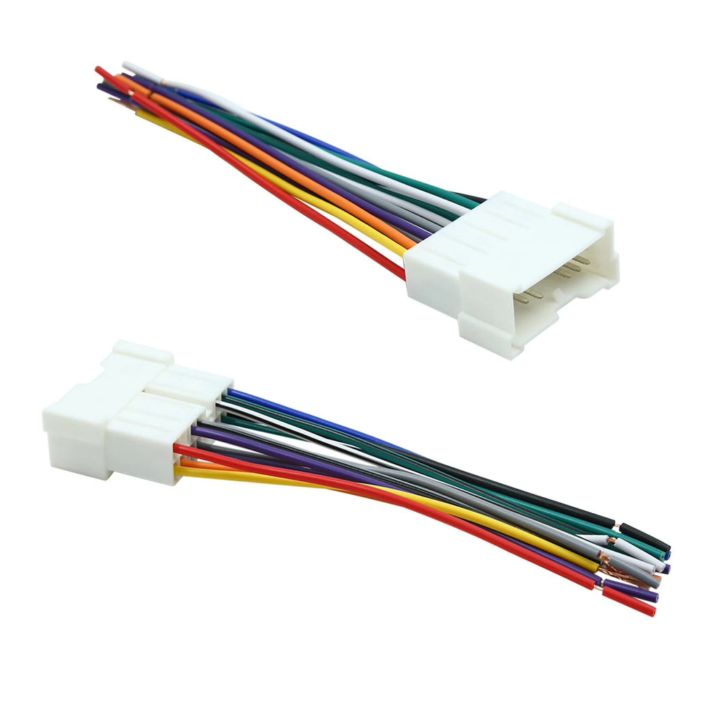 16 Pin Car Female DVD Radio Wire Harness Adapter for Hyundai (DC 12V)