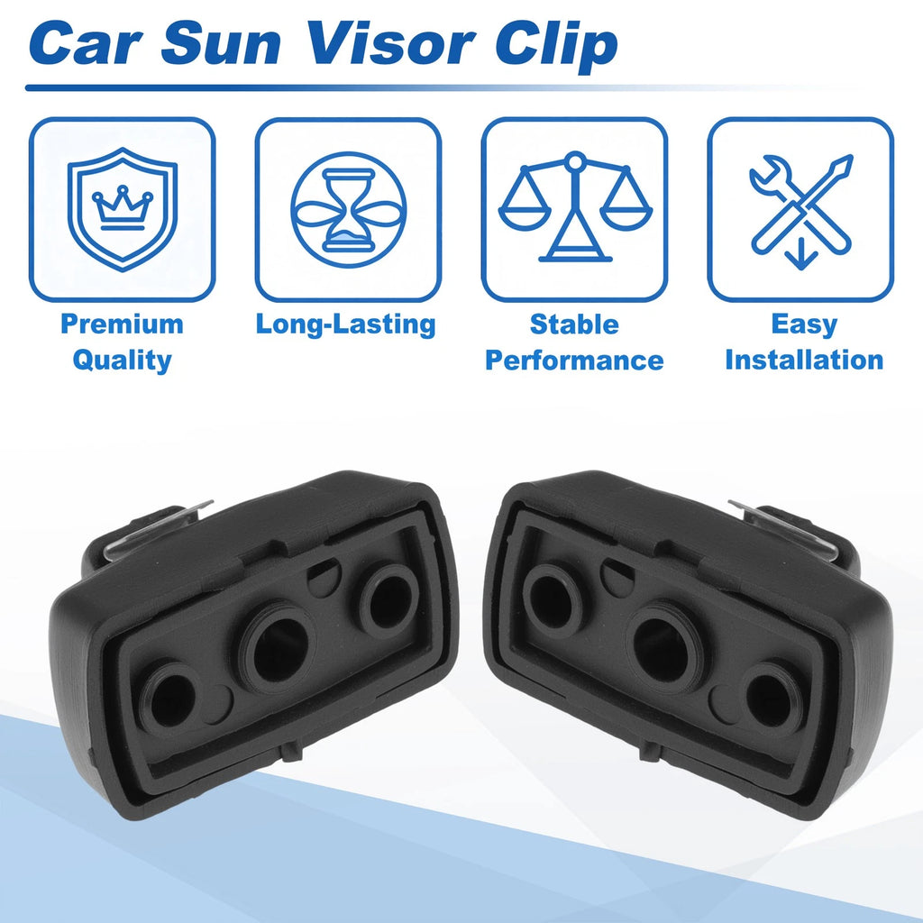 Sun Visor Clip for Volkswagen Beetle (1998–2010) 3B0857561B Black
