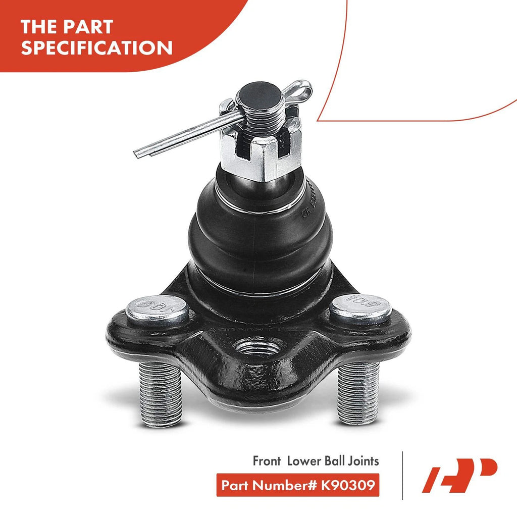 Front Inner & Outer Tie Rod Ends & Ball Joints for Toyota Corolla (2003-2008)