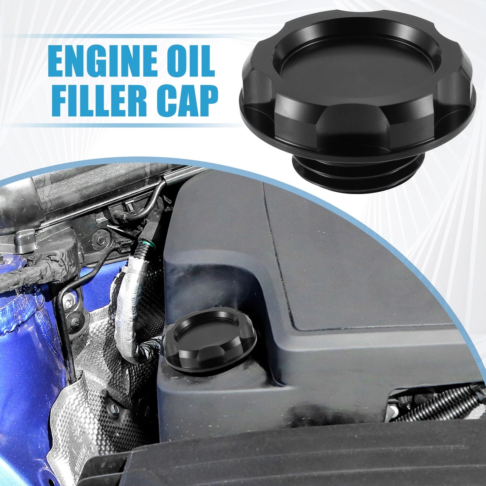 Oil Filler Cap for Acura Integra GS LS (1994–2001) Black