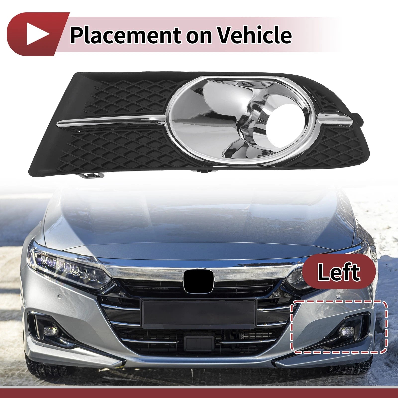 1 Pc Fog Light Grill for Buick Verano (2012–2017) No. 25887502