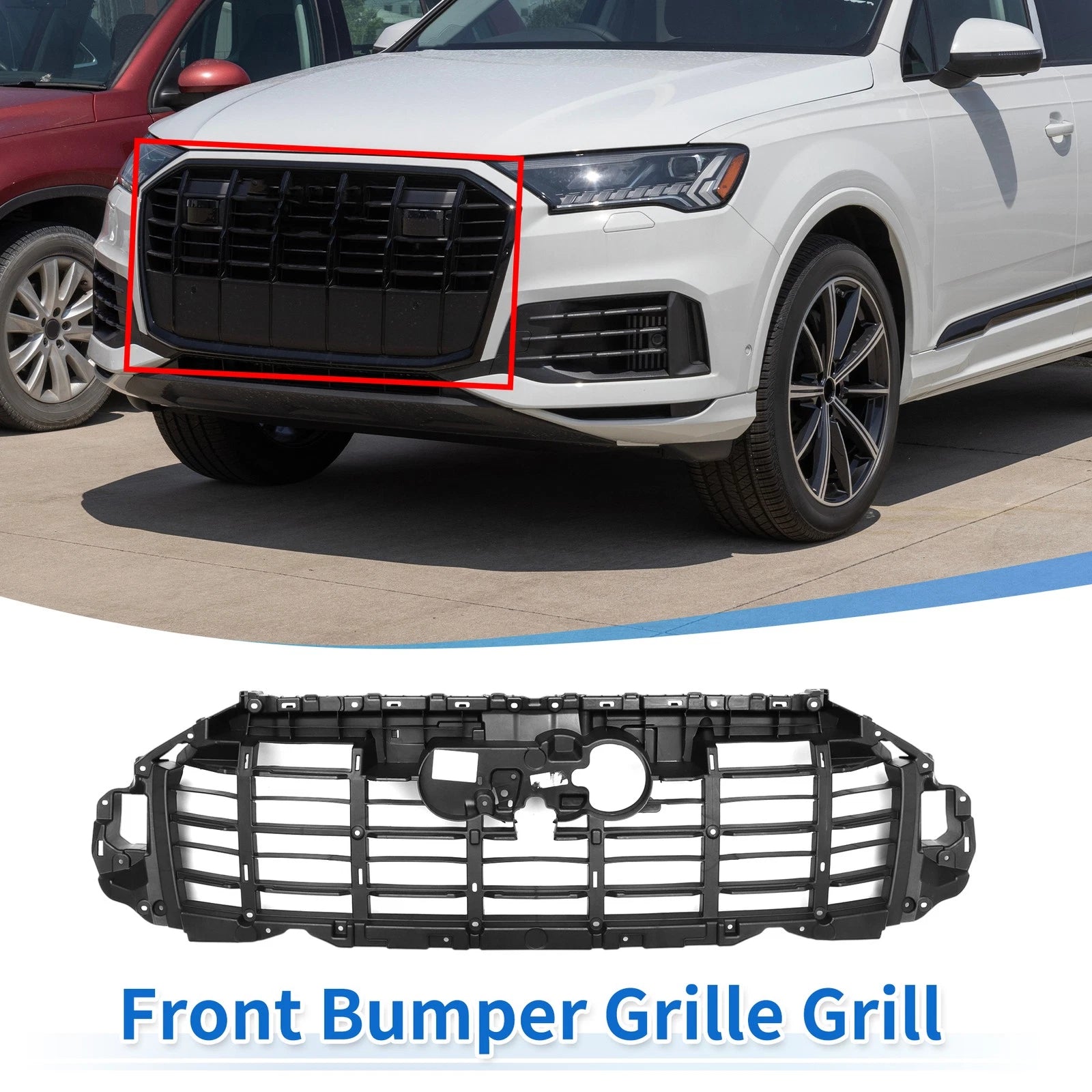 Front Inner Bracket Support Bumper Grille for Audi Q7 (2020–2024) No.4M0807233D