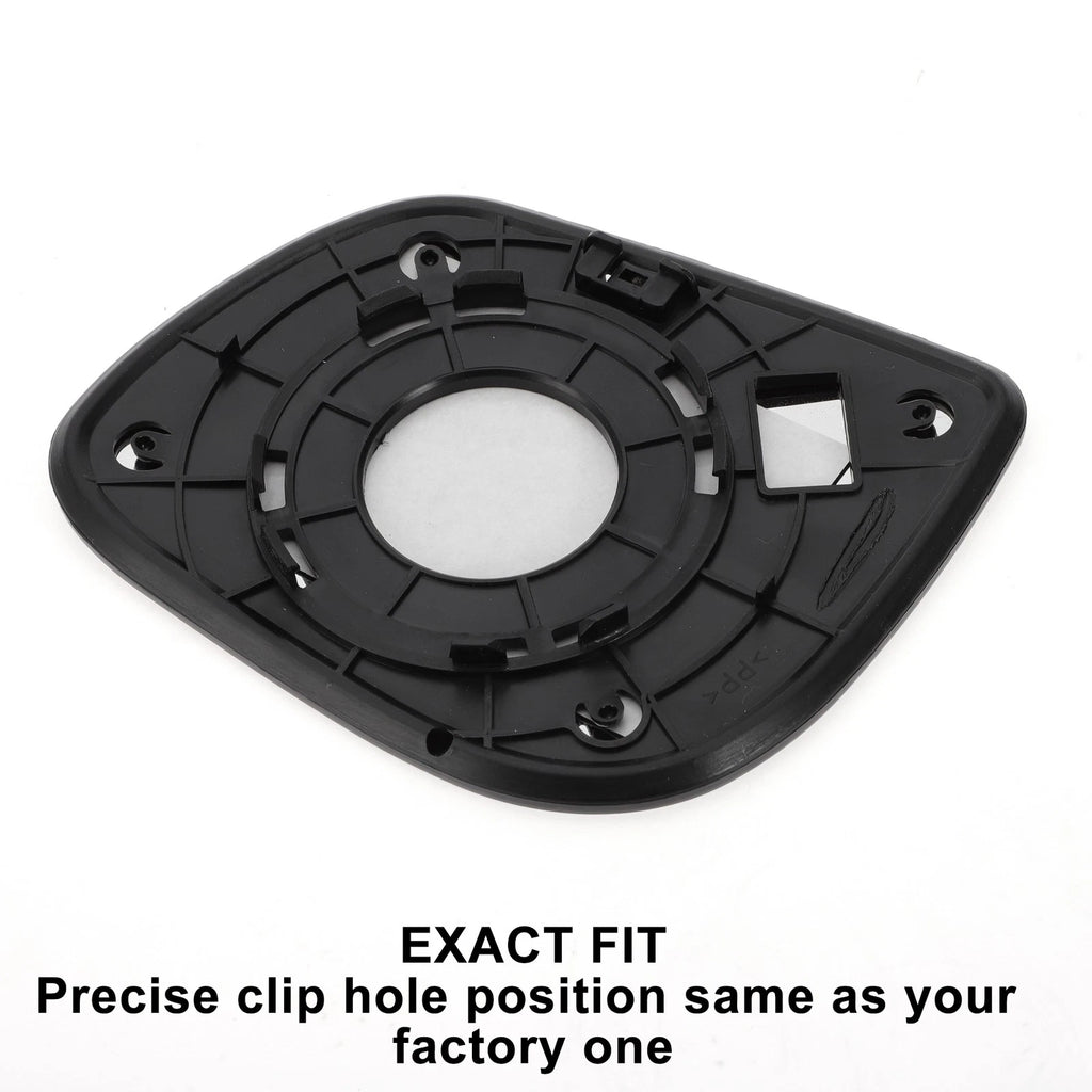 Right Side White Mirror Glass w/ Back for KIA Picanto (2012–2020)