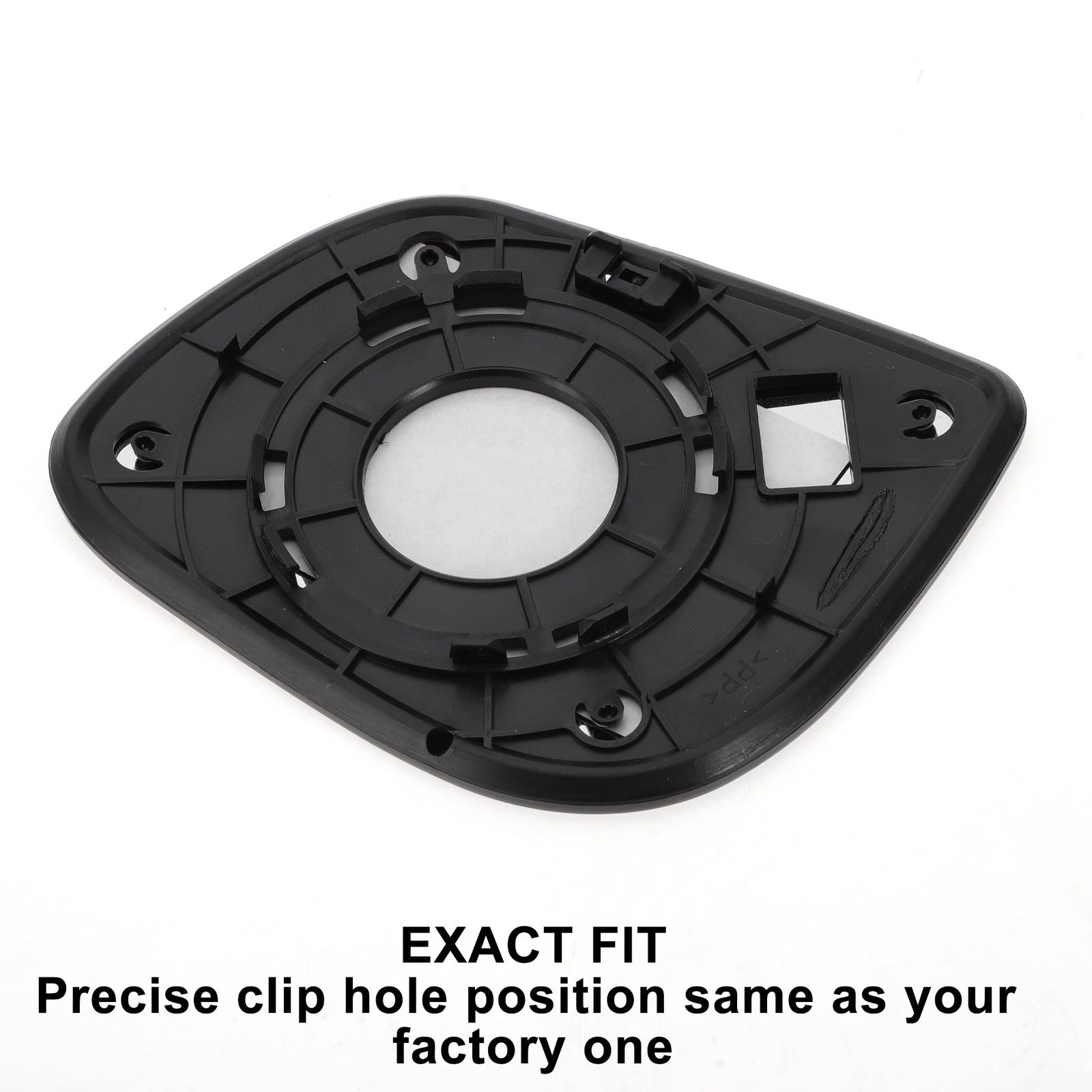 Right Side White Mirror Glass w/ Back for KIA Picanto (2012–2020)