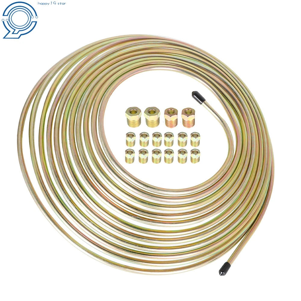 Brake Line Tubing Kit 1/4 inch for Universal Applications (25 Ft)