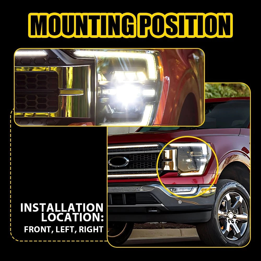 LED Headlight Control Module Ballast JX7B13B626BH for Ford F150 F250 F350 (2021–2023)