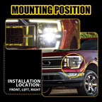 LED Headlight Control Module Ballast JX7B13B626BH for Ford F150 F250 F350 (2021–2023)