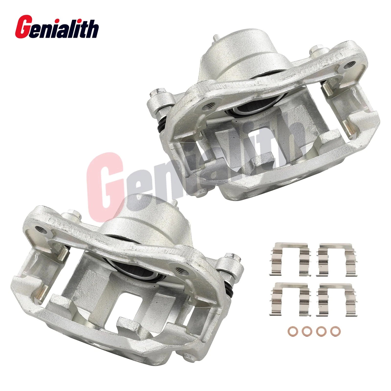 2X Front Brake Caliper with Bracket for Kia Rio Hyundai Accent (2006–2011)