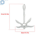 2X Silver Marine Kayak Folding Anchor Kit for PWC Canoe Jet Ski