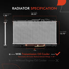 Radiator for Mitsubishi Eclipse Chrysler Sebring Dodge Stratus (2001-2005)