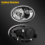 Headlight Assembly for Volkswagen Beetle (2012–2019) Black Housing Pair