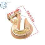 6 Pack Clevis Slip Hook 5/16" with Latch, G70 Steel, 18800lbs Breaking Strength