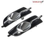 Set of 2 Black Fog Light Trim Bezels for Buick LaCrosse (2010–2013)