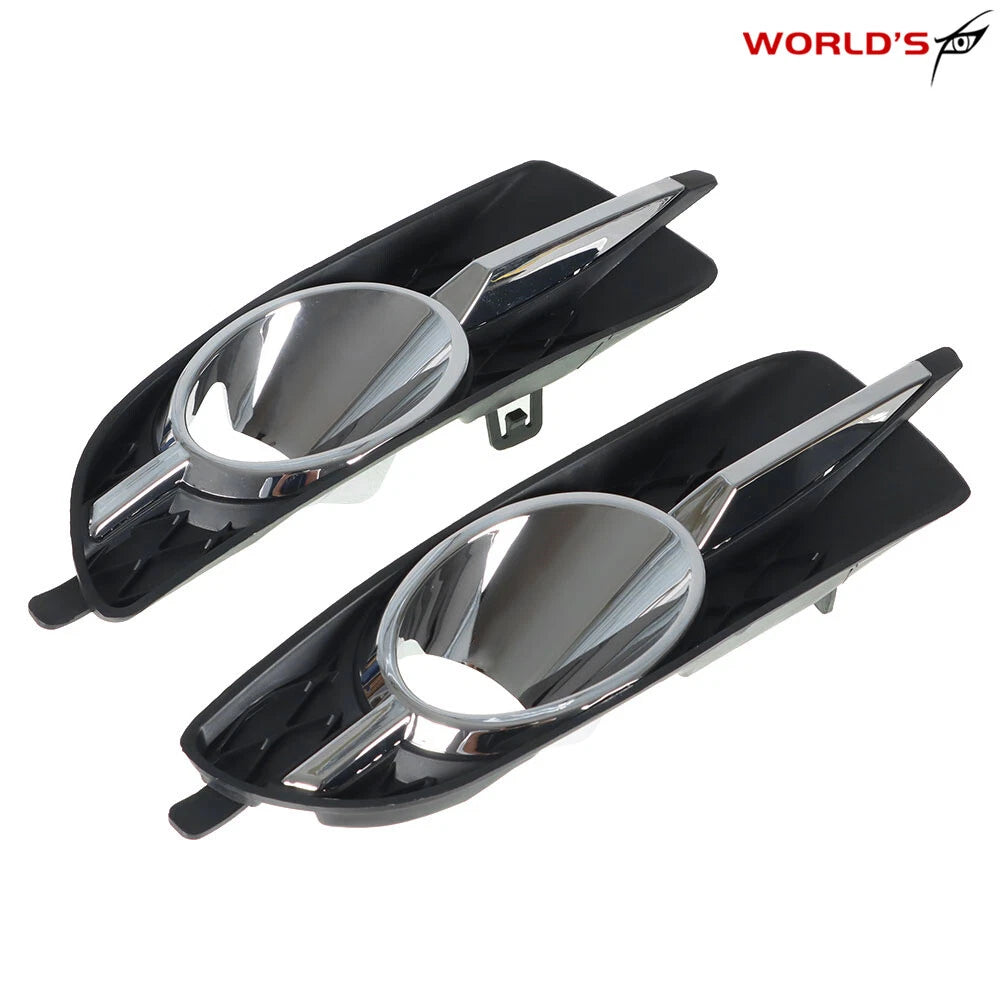Set of 2 Black Fog Light Trim Bezels for Buick LaCrosse (2010–2013)