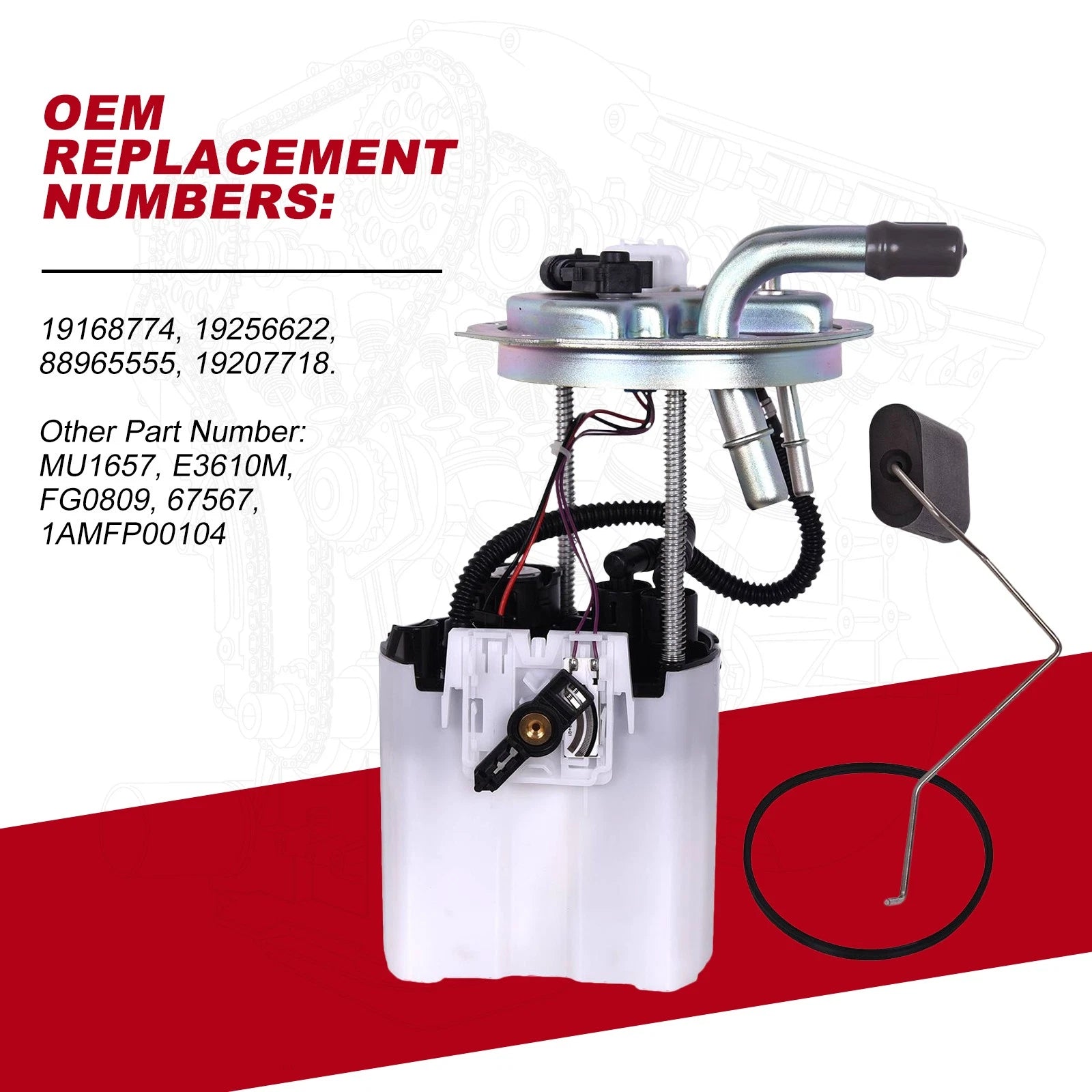 Fuel Pump Module with Sensor for Cadillac Escalade, Chevy Avalanche (2002-2013)