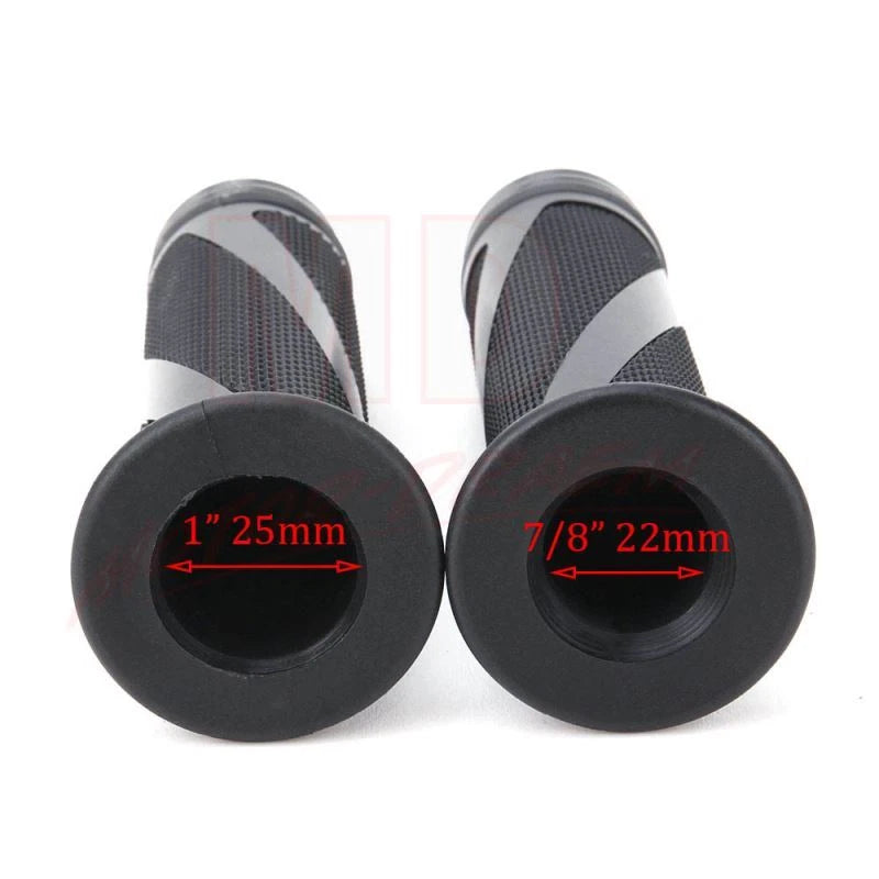 Rubber Gel Hand Grips for Honda Suzuki Kawasaki Yamaha (7/8")