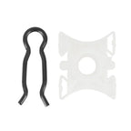 2x 11mm White Window Regulator Pivot Clips for BMW E32 (1986-1994)