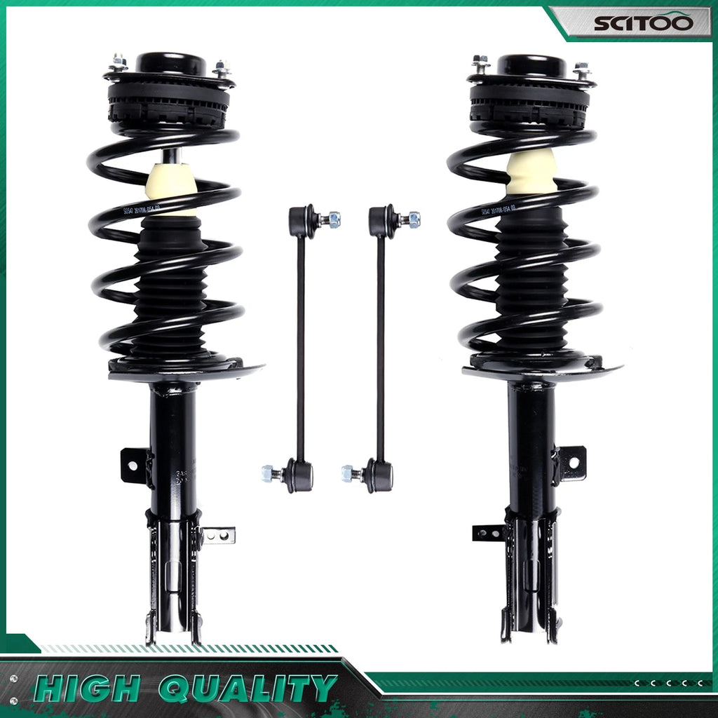 Front Complete Struts & Sway Bar End Link for Chrysler 200 Dodge Avenger (2007–2014)