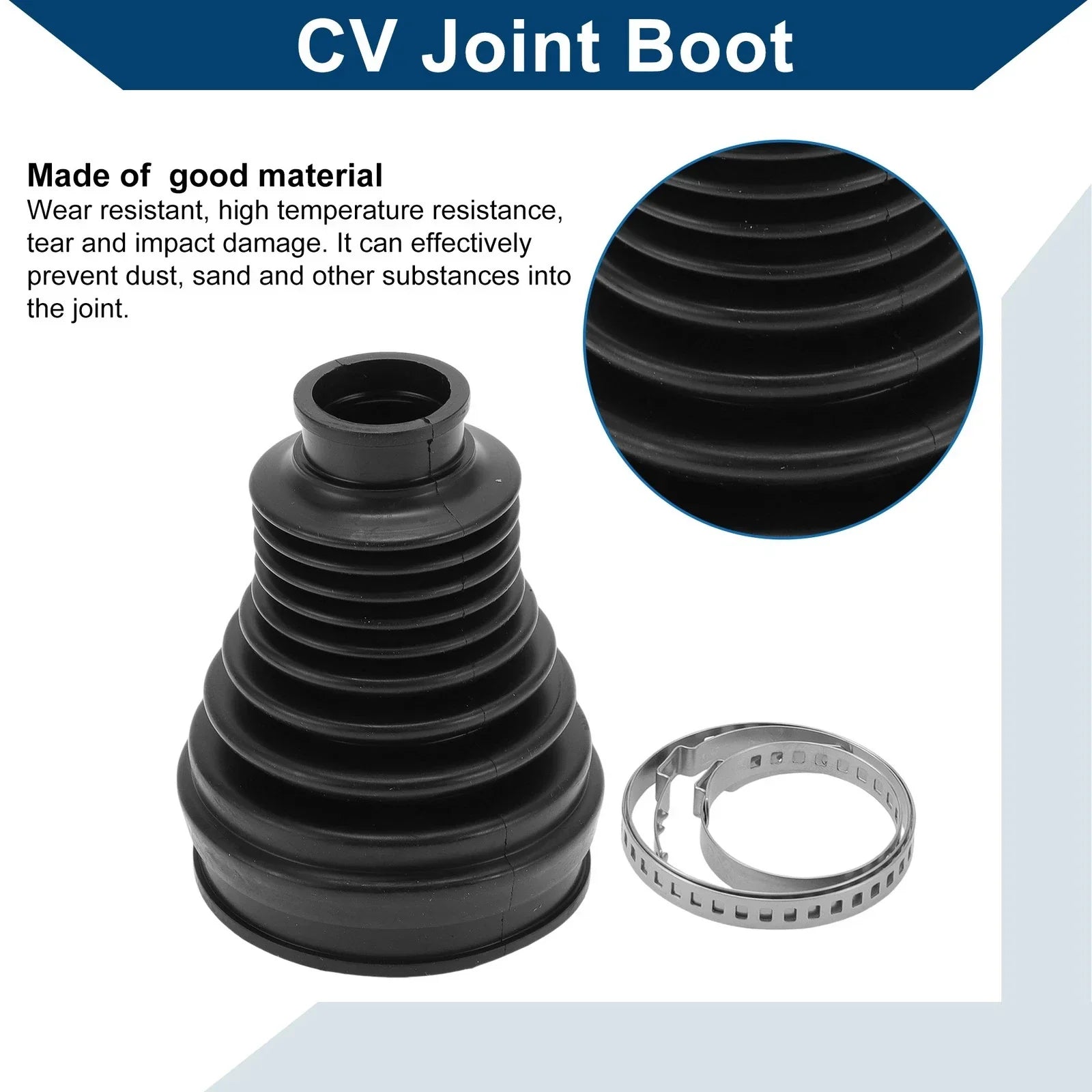 Inner CV Joint Boot Kit w/ Clamps for Porsche Panamera (2011-2016)