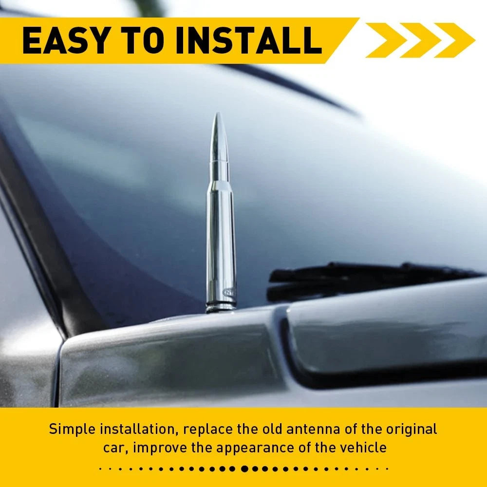 Bullet Antenna for Chevy Silverado (Anti-Theft, Durable)