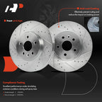 Front Side Drilled Brake Rotors for Chevrolet Trax Buick Encore (2013–2021)