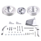 Water Pump Pulley & Bracket Kit for Small Block Chevy 283-400 w/ Bolts