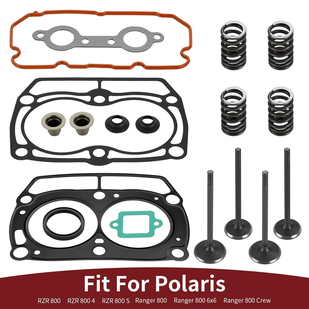 Cylinder Head Gasket & Valve Kit for Polaris RZR 800 (2011–2014)