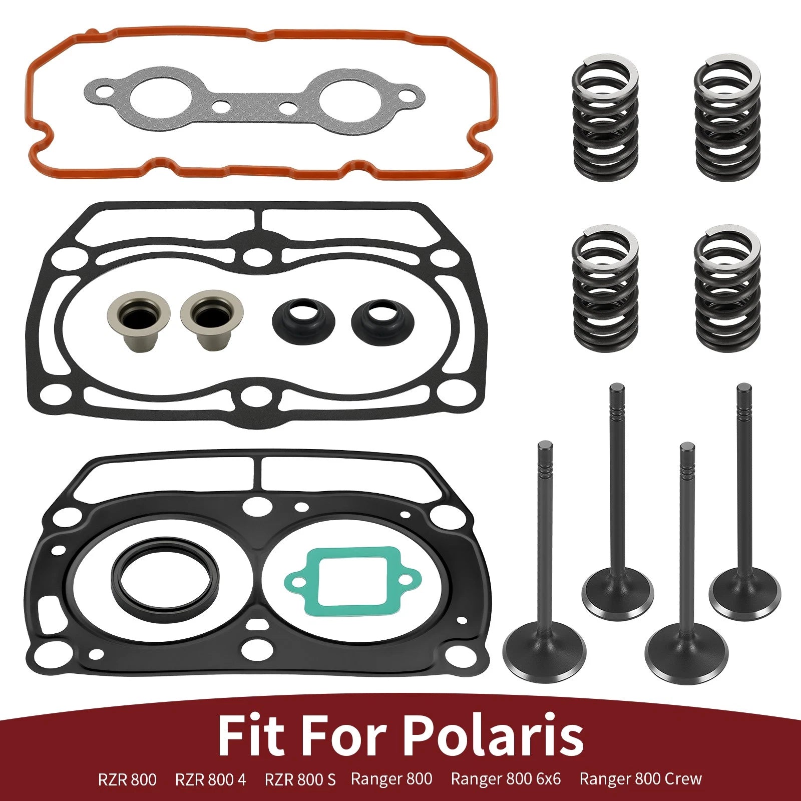 Cylinder Head Gasket & Valve Kit for Polaris RZR 800 (2011–2014)