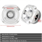 1x Universal Tweeter Unit for Vehicle Car Silver Max Music Power 600W