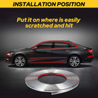 Set of 4 Chrome Trim Molding Strips for Car Door Window (16ft)