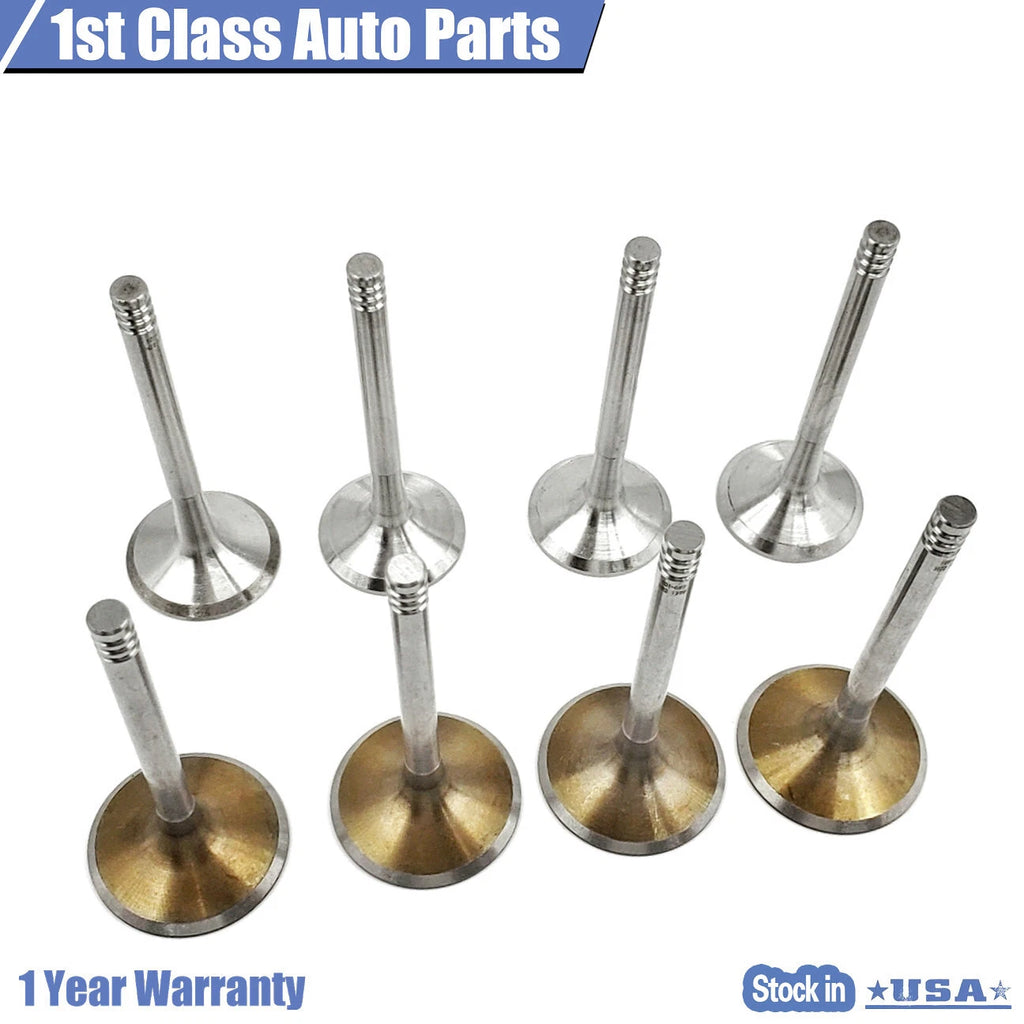 8PCS Exhaust Intake Valves for VW Golf Beetle Jetta Cabrio 2.0L SOHC (1999–2005)