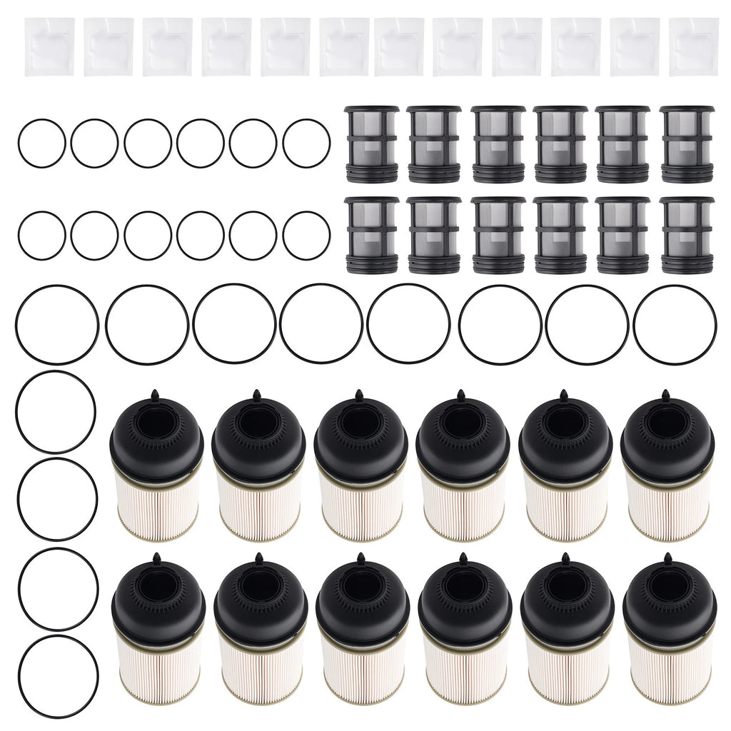 12PCS Fuel Filter Kit for Detroit Diesel DD13/DD15/DD16 (2014-Present)