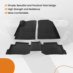 TPE Carpet Floor Mats for Hyundai Kona (2018–2023) Black Waterproof