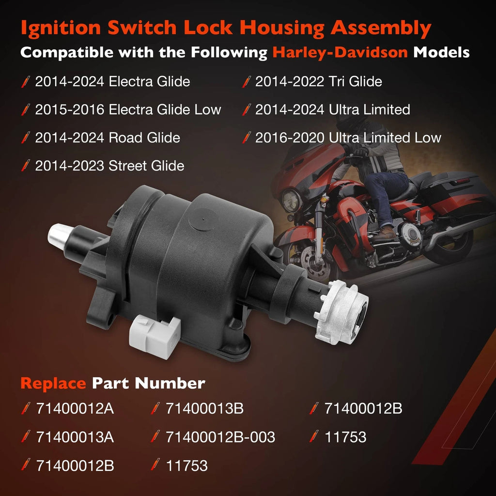 Ignition Switch Housing for Harley Electra Road Street Tri Glide (2014-2023)