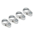 4X Chrome Brake Clutch Cable Wire Clamp Clip for Harley 1" Handlebar