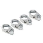 4X Chrome Brake Clutch Cable Wire Clamp Clip for Harley 1" Handlebar