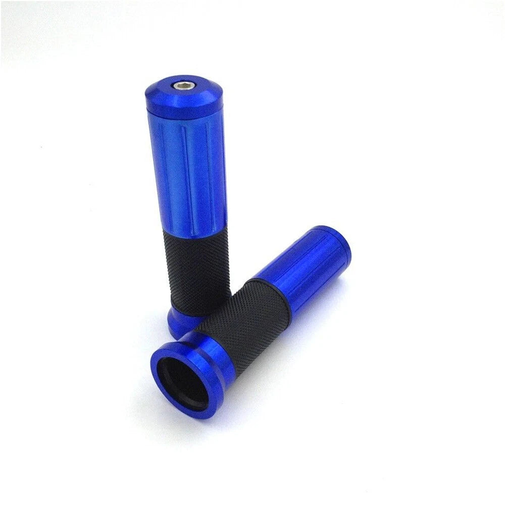 Set of 2 Blue Anti-skid Rubber Handlebar Grips for Suzuki SV650 SV1000 GSR600 GSXR 750