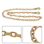 Set of 2 Grade 70 Binder Transport Chains with Grab Hooks 10' 7100lbs