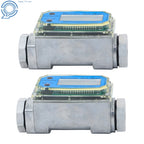 2X Digital Turbine Flow Meter 1" for Liquid (2.6-26 GPM)