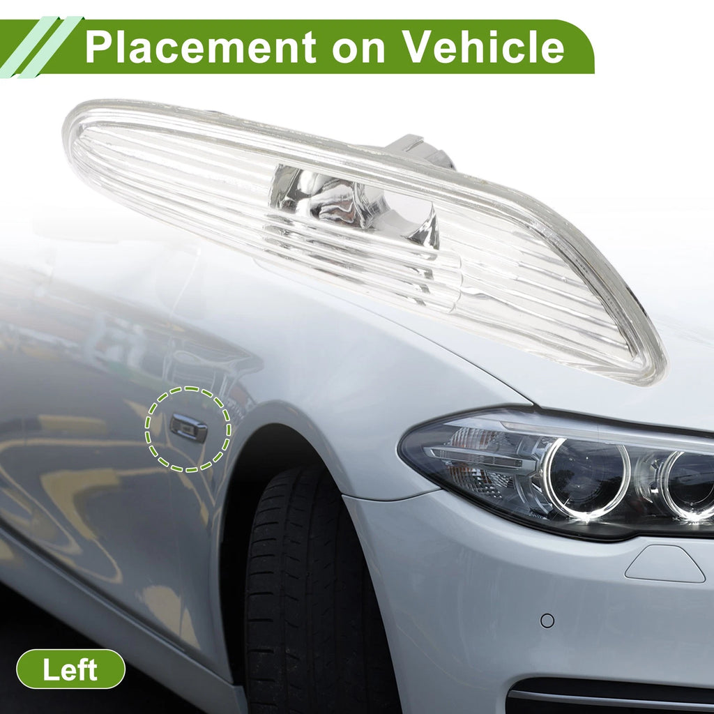 1 Pc Left Side Marker Light Cover for BMW 5 Series E60 (2005–2010) 63137165741