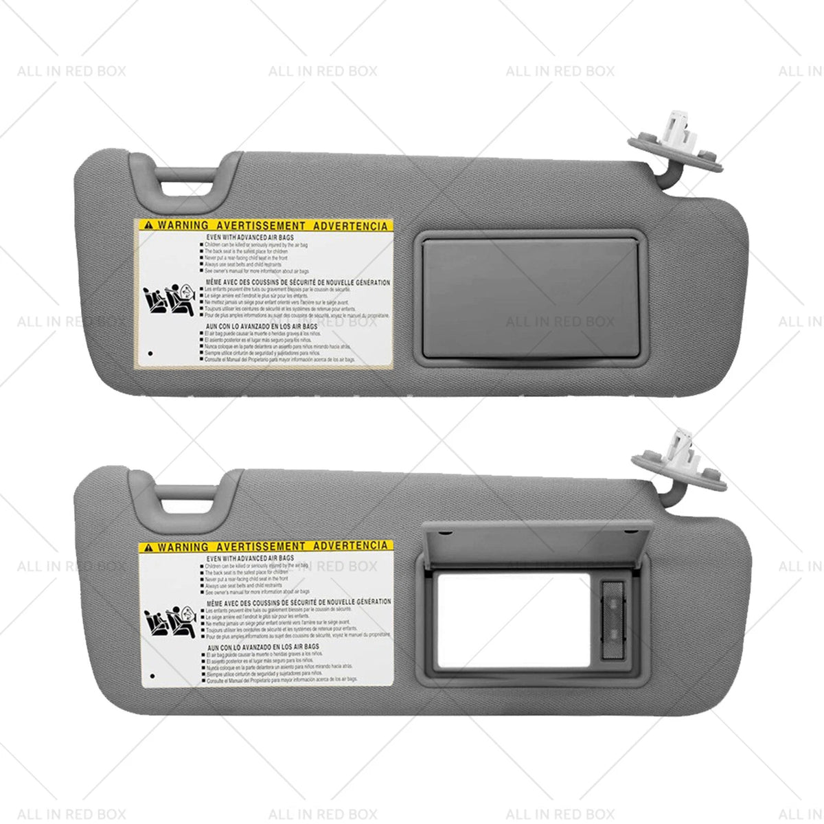 Sun Visor Gray RH Driver Side Vanity Light for Toyota Kluger (2014–2019)
