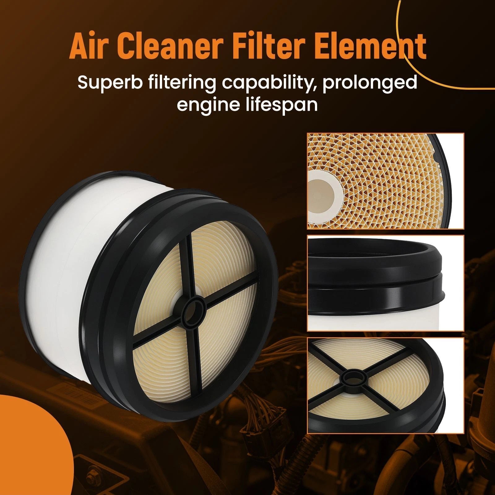 Engine Air Filter for Chevrolet Silverado 2500HD GMC Sierra 6.6L Diesel (2001-2007)