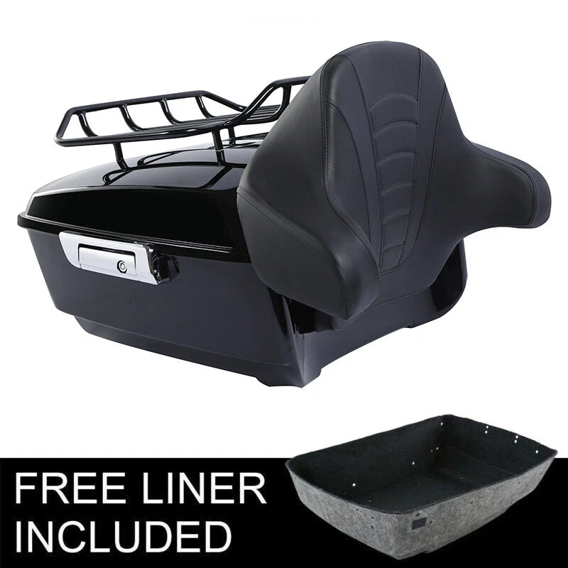 Trunk Top Luggage Rack Backrest for Harley Touring Road Glide (2014–2026)